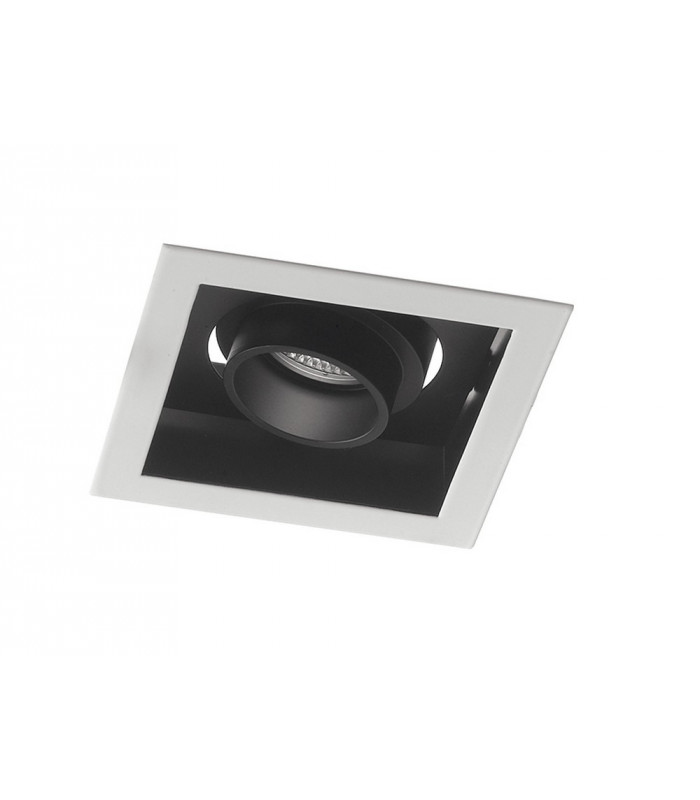 APOLLO LED Recessed Adjustable Downlight Black 1600lm 4000K 15x15x9.4cm