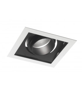 APOLLO LED Recessed Adjustable Downlight Black 2400lm 4000K 18.8x18.8x12cm