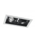 APOLLO LED 2 Light Recessed Adjustable Downlight Black 4800lm 3000K 35.5x18.8x12cm