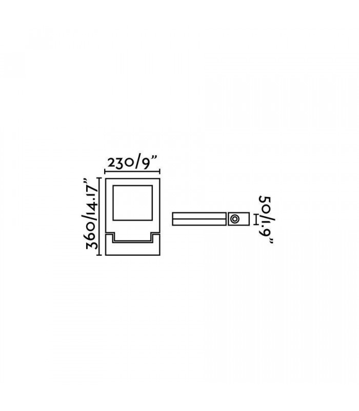 LED Outdoor Wall Spotlight Dark Grey IP65 - 3