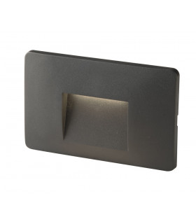 BREEN Outdoor LED Recessed Wall Light Anthracite IP65 150lm 4000K 13.3x8.5x3cm