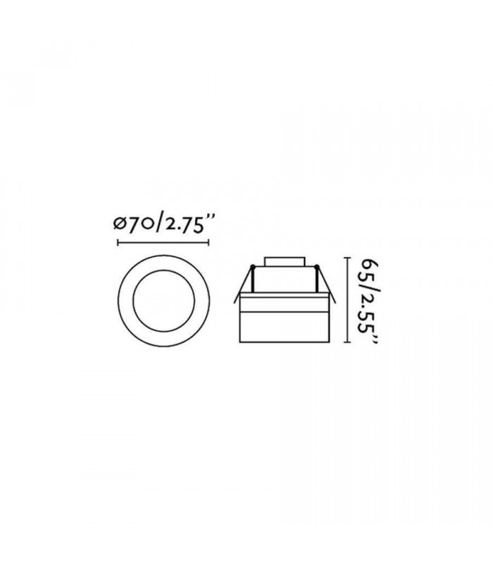 LED Recessed Spotlight Silver IP44 - 2