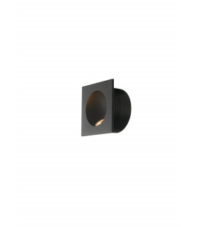 ONYX Outdoor LED Recessed Wall Light Black IP54 144lm 4000K 9x9x4cm-1