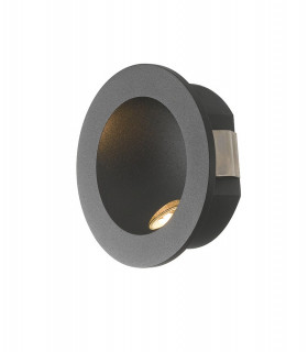 ONYX Outdoor LED Recessed Wall Light Black IP54 144lm 4000K 9x4cm-1