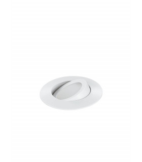 ZENIT LED Recessed Adjustable Downlight White IP44 400lm 3000K 9x2.5cm