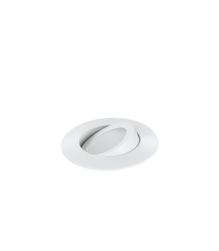 ZENIT LED Recessed Adjustable Downlight White IP44 400lm 3000K 9x2.5cm