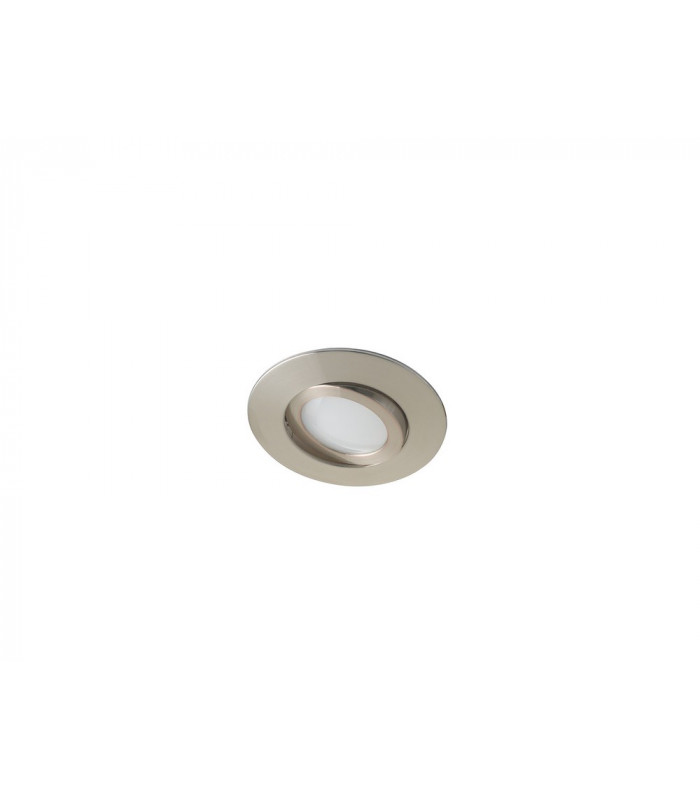 ZENIT LED Recessed Adjustable Downlight Nickel IP44 400lm 3000K 9x2.5cm