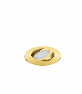 ZENIT LED Recessed Adjustable Downlight Gold IP44 400lm 3000K 9x2.5cm