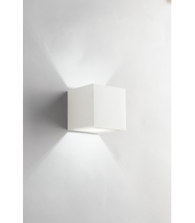 RUBIK Plaster Wall Light White 11.5x11.5x11.5cm-2
