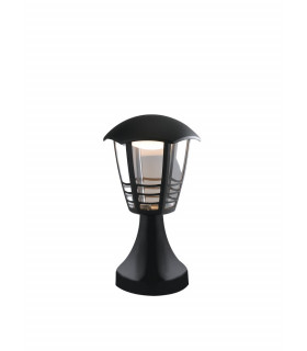 CLOE Outdoor LED Pedestal Light Black IP44 800lm 4000K 17x29.7cm