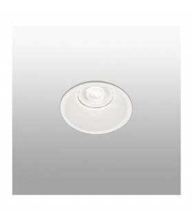 1 Light Round Recessed Spotlight White, GU10 - 1