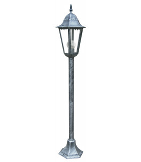 FIRENZE Outdoor 104cm Bollard Black Silver IP44 104x21cm