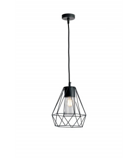 MANDALA Outdoor Pendant Ceiling Light Black IP44 29.5cm-1