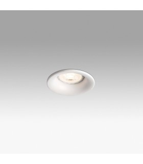 1 Light Round Recessed Spotlight White, GU10 - 1
