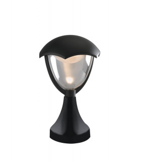 MEGAN Outdoor LED Pedestal Light Black IP44 800lm 4000K 20x31cm