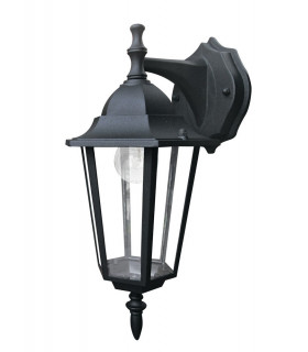 MILANO Outdoor DOWN Wall Lanterns Black IP44 20.8x36x17cm
