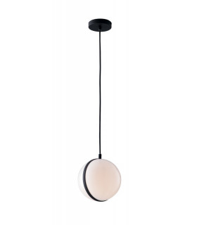 ORBIT Outdoor Globe Ceiling Light Black IP44 20cm