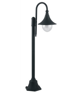 PAVIA Outdoor 130cm Bollard Black IP44 130x51cm