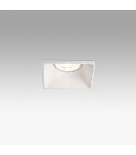 1 Light Square Recessed Spotlight White, GU10 - 1