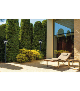 PRISMA Outdoor 100cm Bollard Anthracite IP44 100x16cm-2