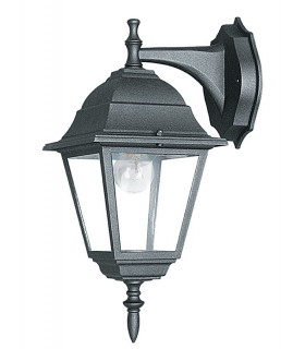 ROMA Outdoor DOWN Wall Lanterns Black IP44 19.5x35x14.6cm