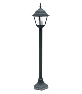 ROMA Outdoor 104cm Bollard Black IP44 104x21cm