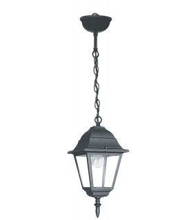 ROMA Outdoor Pendant Ceiling Light Black IP44 14.6cm