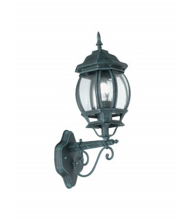 SANTIAGO Outdoor UP Wall Lanterns Black Green IP44 25x46x15.5cm