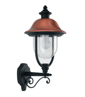 VENEZIA Outdoor UP Wall Lanterns Black IP44 29x52.5x25cm