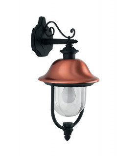 VENEZIA Outdoor DOWN Wall Lanterns Black IP44 29x52.5x25cm