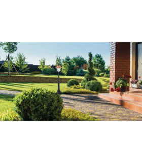 VENEZIA Outdoor 118cm Bollard Black IP44 118x25cm-2