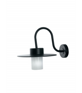 YORK Outdoor Dome Wall Light Black IP44 39.5x30x31.5cm-1