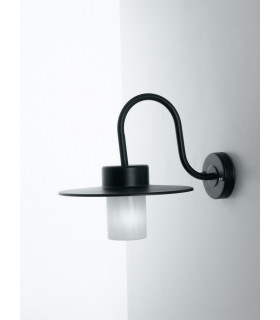 YORK Outdoor Dome Wall Light Black IP44 39.5x30x31.5cm-2
