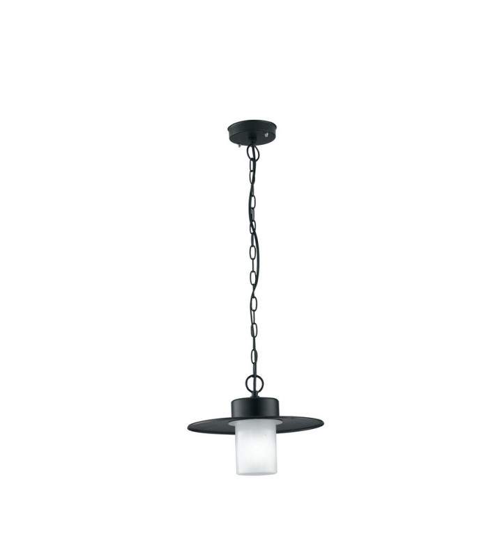 YORK Outdoor Dome Wall Light Black IP44 30cm-1