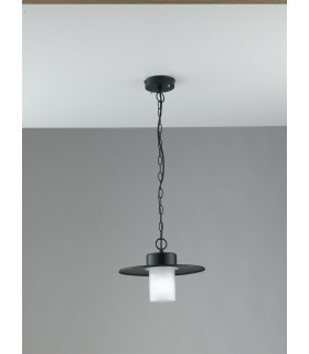 YORK Outdoor Dome Wall Light Black IP44 30cm-2