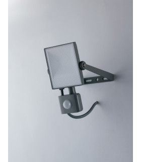 ELIOS Outdoor LED Flood Light with Sensor Silver IP44 800lm 4000K 19.8x11.7x5.9cm-1
