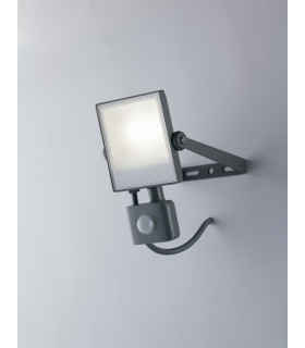 ELIOS Outdoor LED Flood Light with Sensor Silver IP44 800lm 4000K 19.8x11.7x5.9cm-2