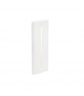 LED 1 Light Indoor Recessed Wall Light White Plaster - 1