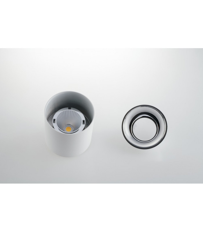 MIG LED Surface Mounted Downlight White Chrome 2000lm 3000K 11.4x11.7cm-4