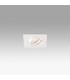 1 Light Square Tiltable Recessed Spotlight White, GU10 - 1
