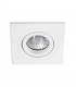 1 Light Square Tiltable Recessed Spotlight White, GU10 - 2