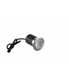 RUNNER Outdoor LED Recessed Floor & Decking Nickel IP67 390lm RGBW 7.5x8.5cm-1