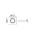 1 Light Square Tiltable Recessed Spotlight White, GU10 - 3
