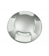 STEP 24V LED Recessed Floor & Decking Nickel - 4 Direction IP67 180lm 3000K 4.5x5.7cm-2