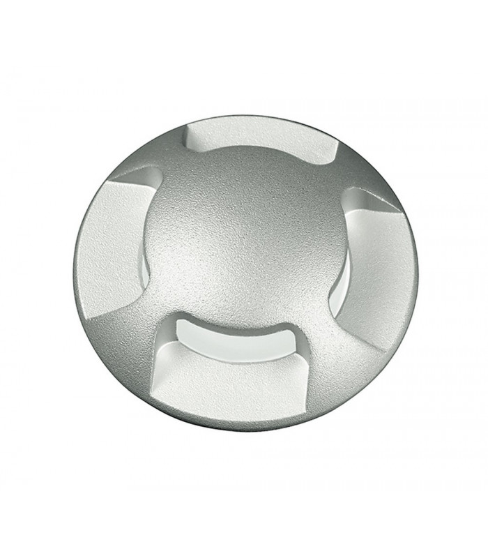 STEP 24V LED Recessed Floor & Decking Nickel - 4 Direction IP67 180lm 3000K 4.5x5.7cm-2