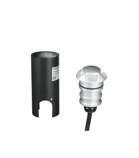 STEP24V Outdoor LED Recessed Floor & Decking Nickel - 4 Direction IP67 180lm 4000K 4.5x5.7cm-1
