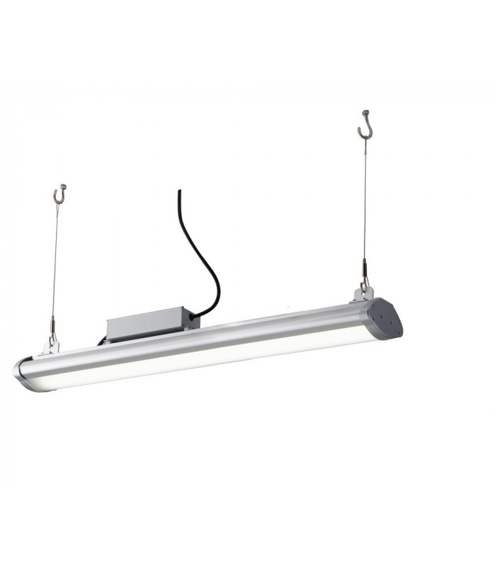 SUPERIA Outdoor LED Linear Batten Light Silver IP65 22500lm 4000K 90.5x13.5x7.2cm