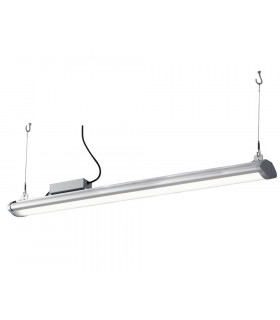 SUPERIA Outdoor LED Linear Batten Light Silver IP65 24000lm 4000K 120.5x13.5x7.2cm