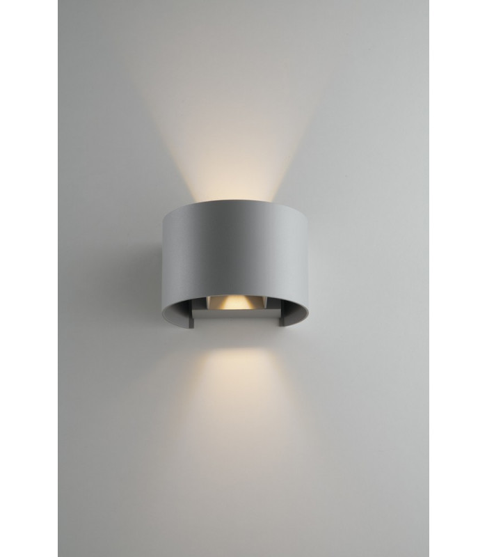 DELTA Outdoor 2 Light Up Down Light Grey IP54 543lm 3000K 14x12x10cm