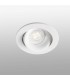 1 Light Round Tiltable Recessed Spotlight White, GU10 - 1